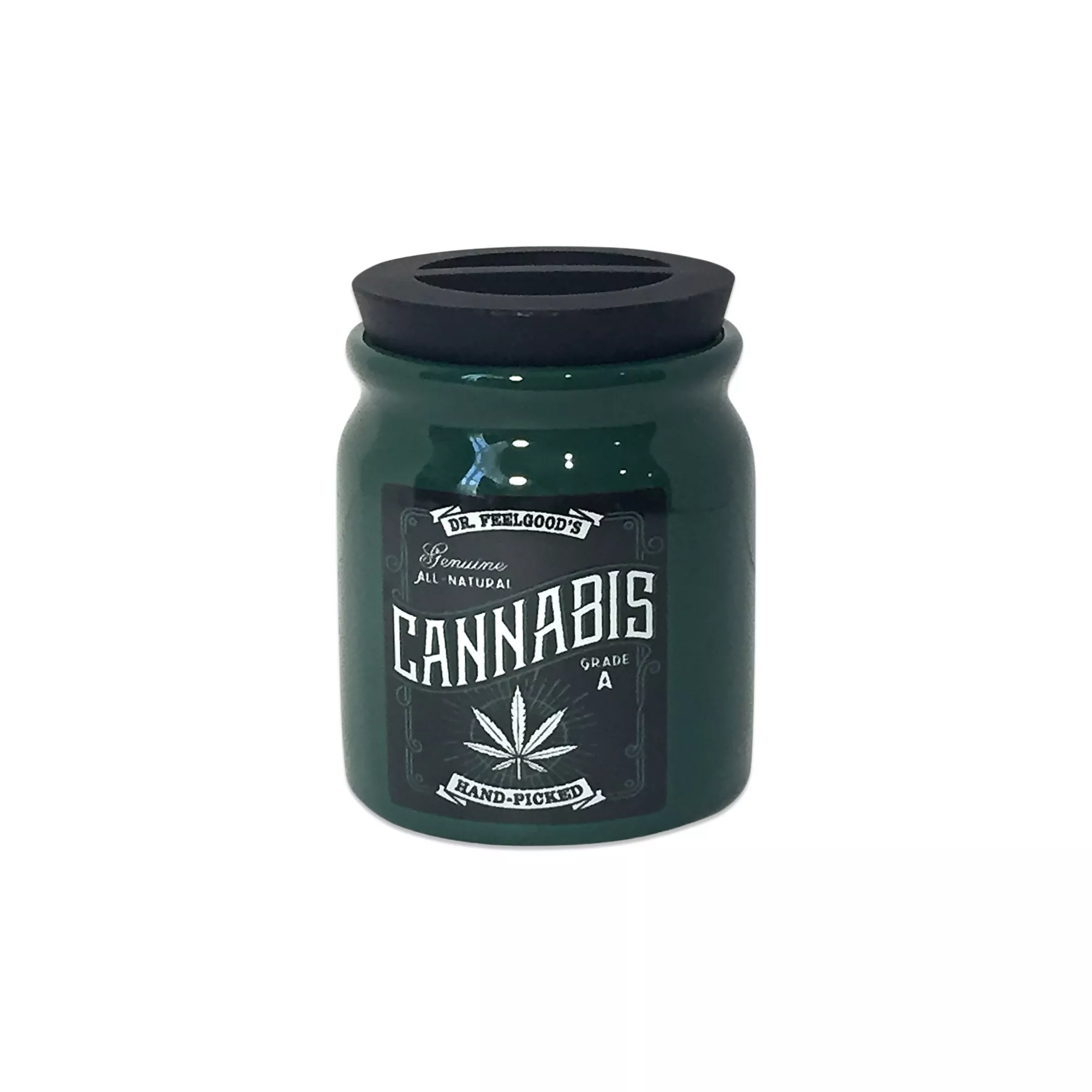 Hand-Picked Cannabis Leaf Stash Jar - 12 oz at Spencer's