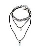 Tattoo Moon and Crystal Necklace 3 Pack