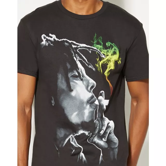 Rasta Smoke Bob Marley T shirt at Spencer's