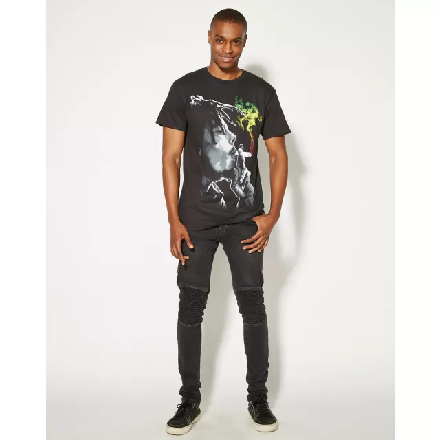 Rasta Smoke Bob Marley T shirt at Spencer's