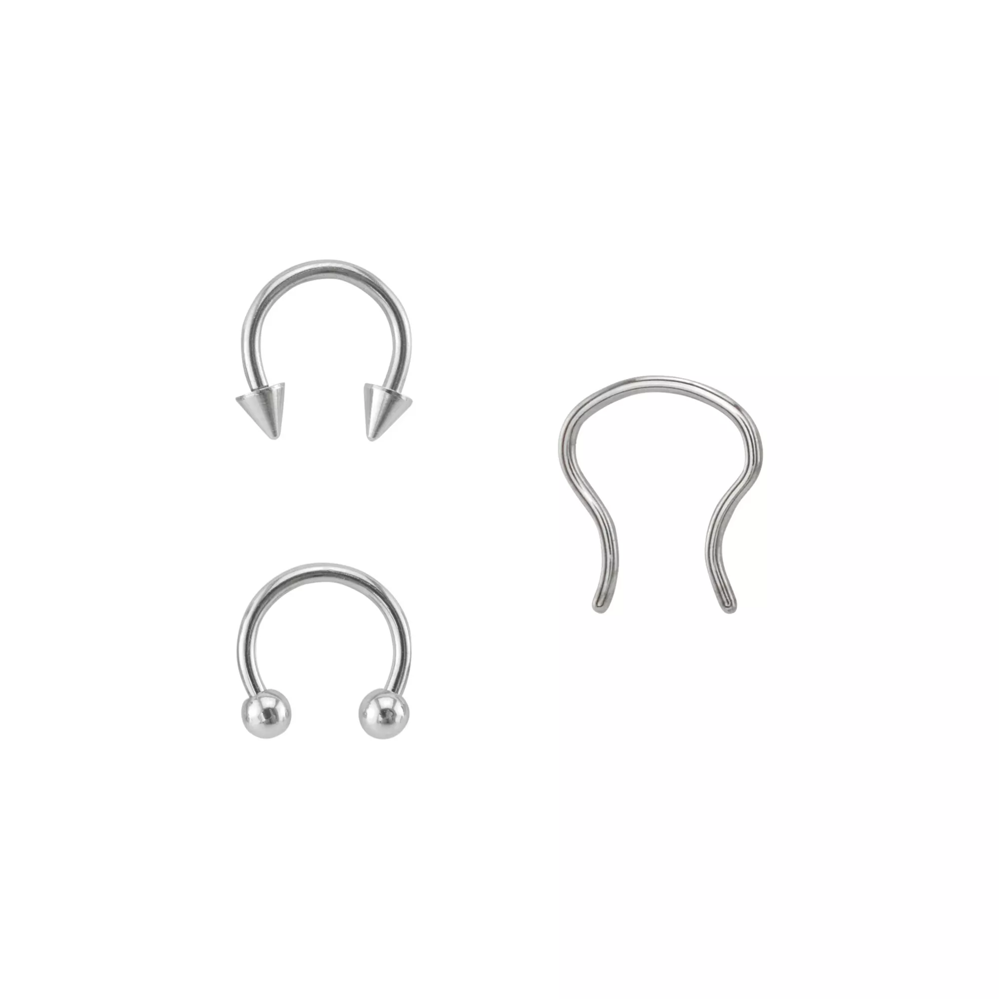Septum Nose Ring 3 Pack - 16 Gauge at Spencer's
