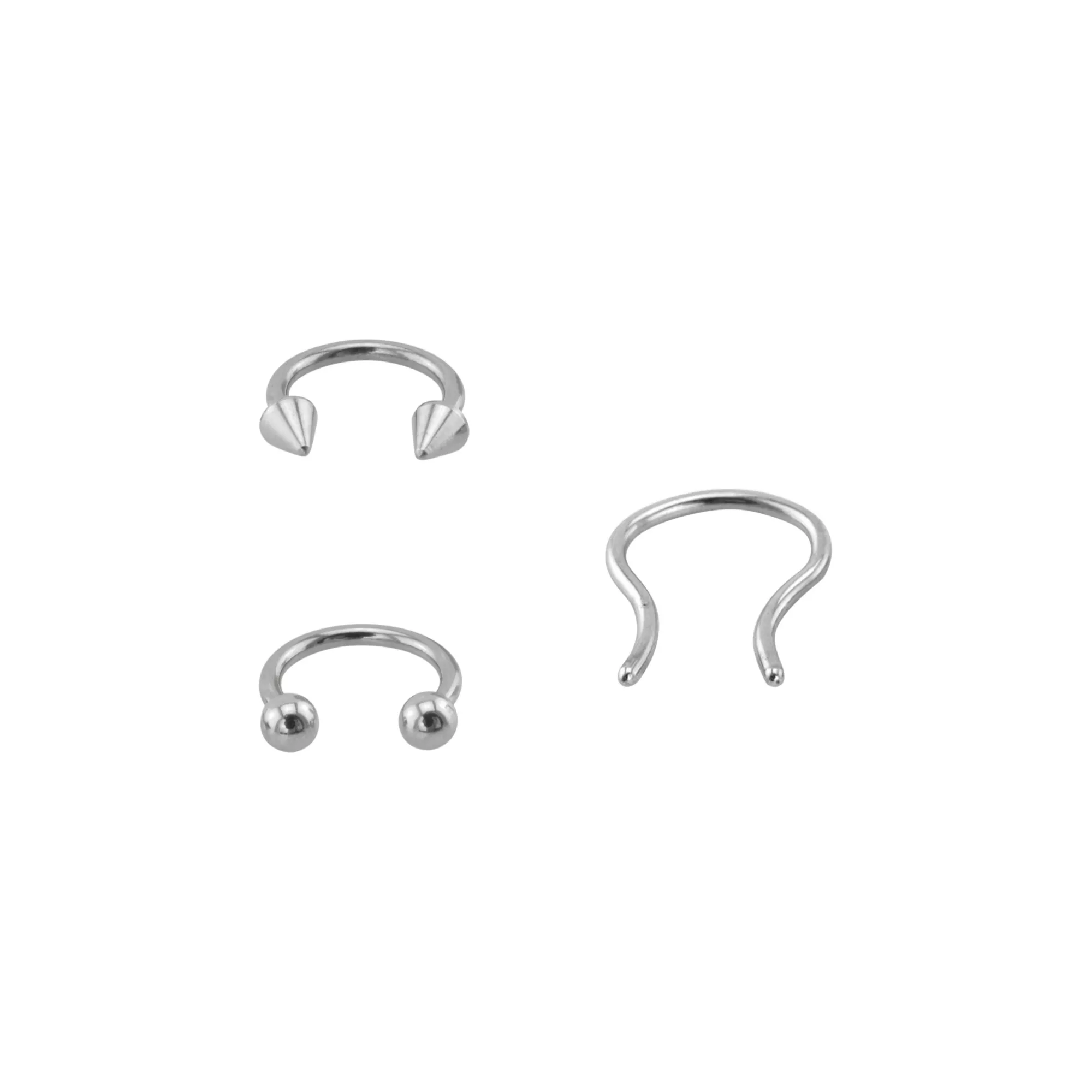 Septum Nose Ring 3 Pack - 16 Gauge at Spencer's