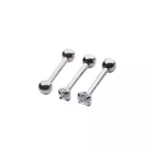 CZ Cartilage Earring 3 Pack - 16 Gauge at Spencer's