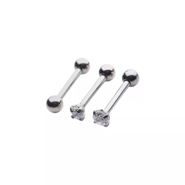 CZ Cartilage Earring 3 Pack - 16 Gauge at Spencer's