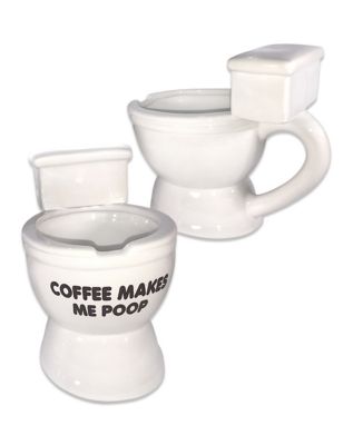 2 oz Funny Mug Shot - Coffee Makes Me Poop - Mini Shot Mug 