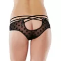 Strappy Polka Dot Open Back Panties at Spencer's