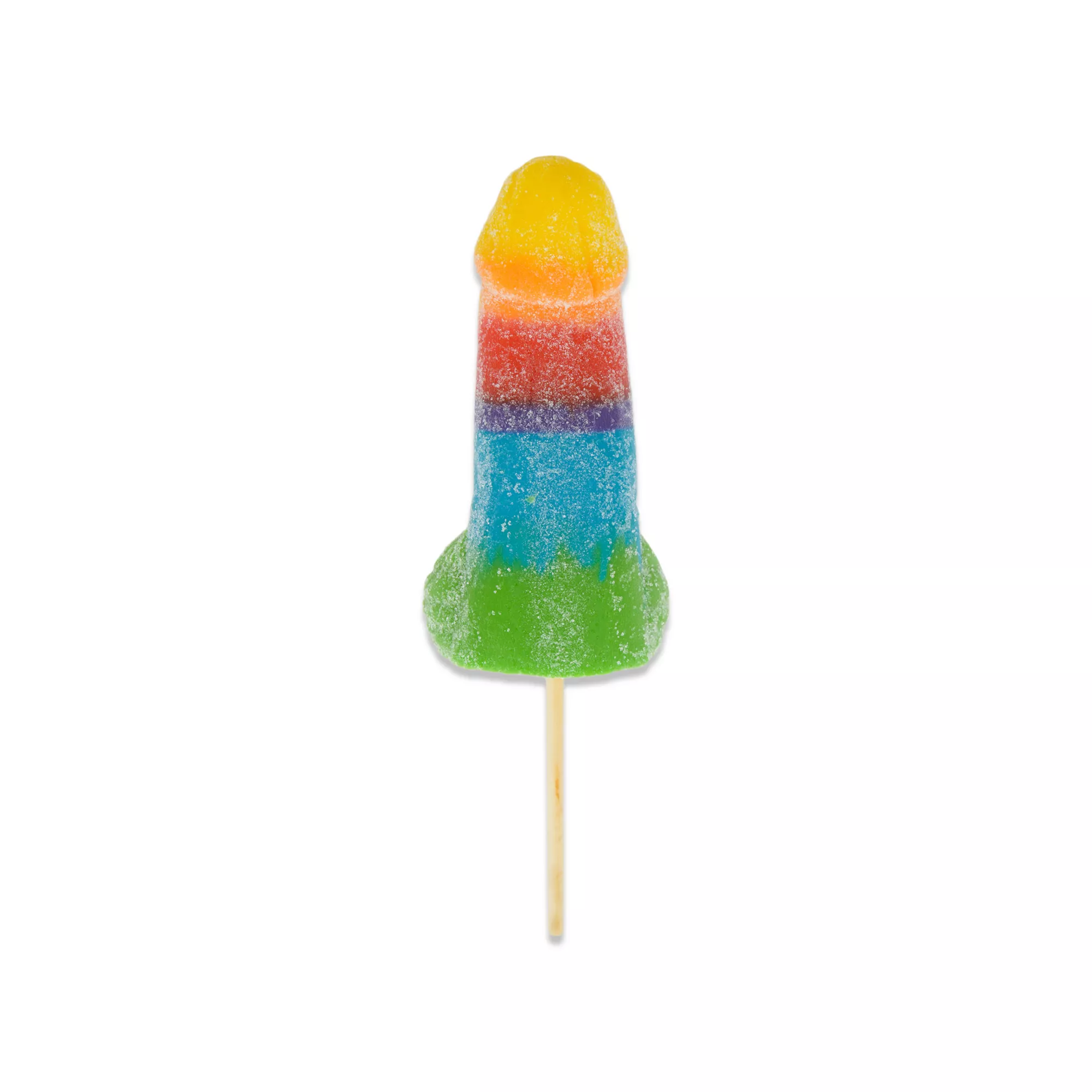 Jumbo Rainbow Pride Sour Lollipop Penis Candy