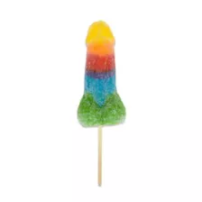 Jumbo Rainbow Pride Sour Lollipop Penis Candy at Spencer's