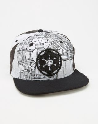 Sublimated Star Wars Death Star Snapback Hat - Spencer's
