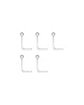 Clear Nose Stud Retainer - 5 Pack