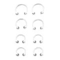 Multi-Pack Glow In The Dark Horseshoe Rings - 4 Pair at Spencer's