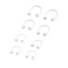 Multi-Pack Glow In The Dark Horseshoe Rings - 4 Pair at Spencer's