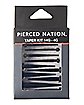 Black Acrylic Stretching Ear Taper 12 Pack