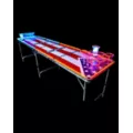 Glowing Americana Beer Pong Table - 8 Ft at Spencer's