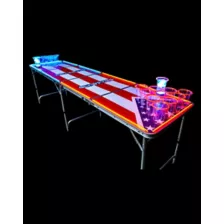 Glowing Americana Beer Pong Table - 8 Ft at Spencer's