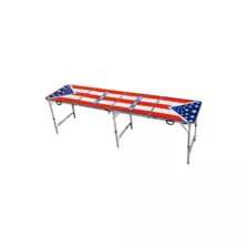 Glowing Americana Beer Pong Table - 8 Ft at Spencer's