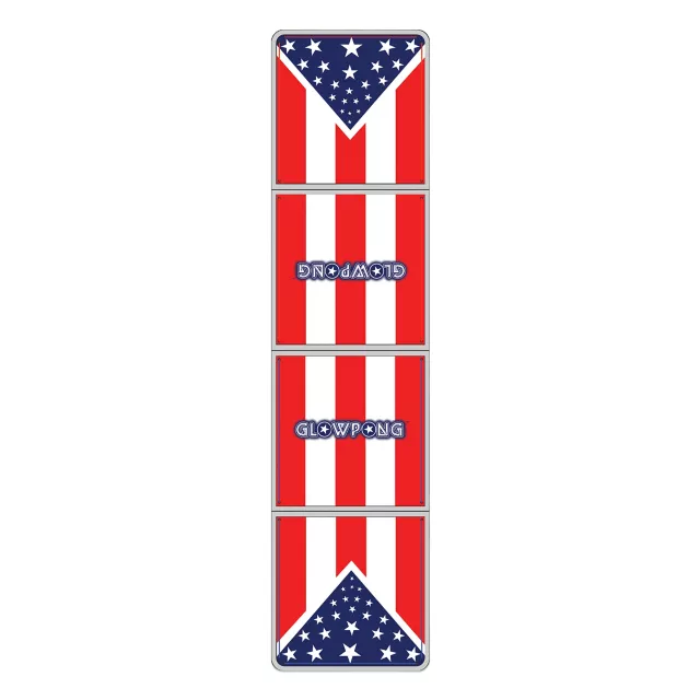 Glowing Americana Beer Pong Table - 8 Ft at Spencer's
