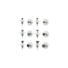Black CZ Assorted Stud Earrings - 6 Pair at Spencer's