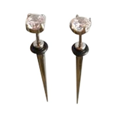 Clear Cubic Zirconia Fake Taper Set by Spencer's