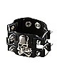 Skull Leather Cuff Bracelet