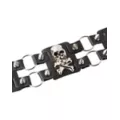 Skull Leather Cuff Bracelet at Spencer's