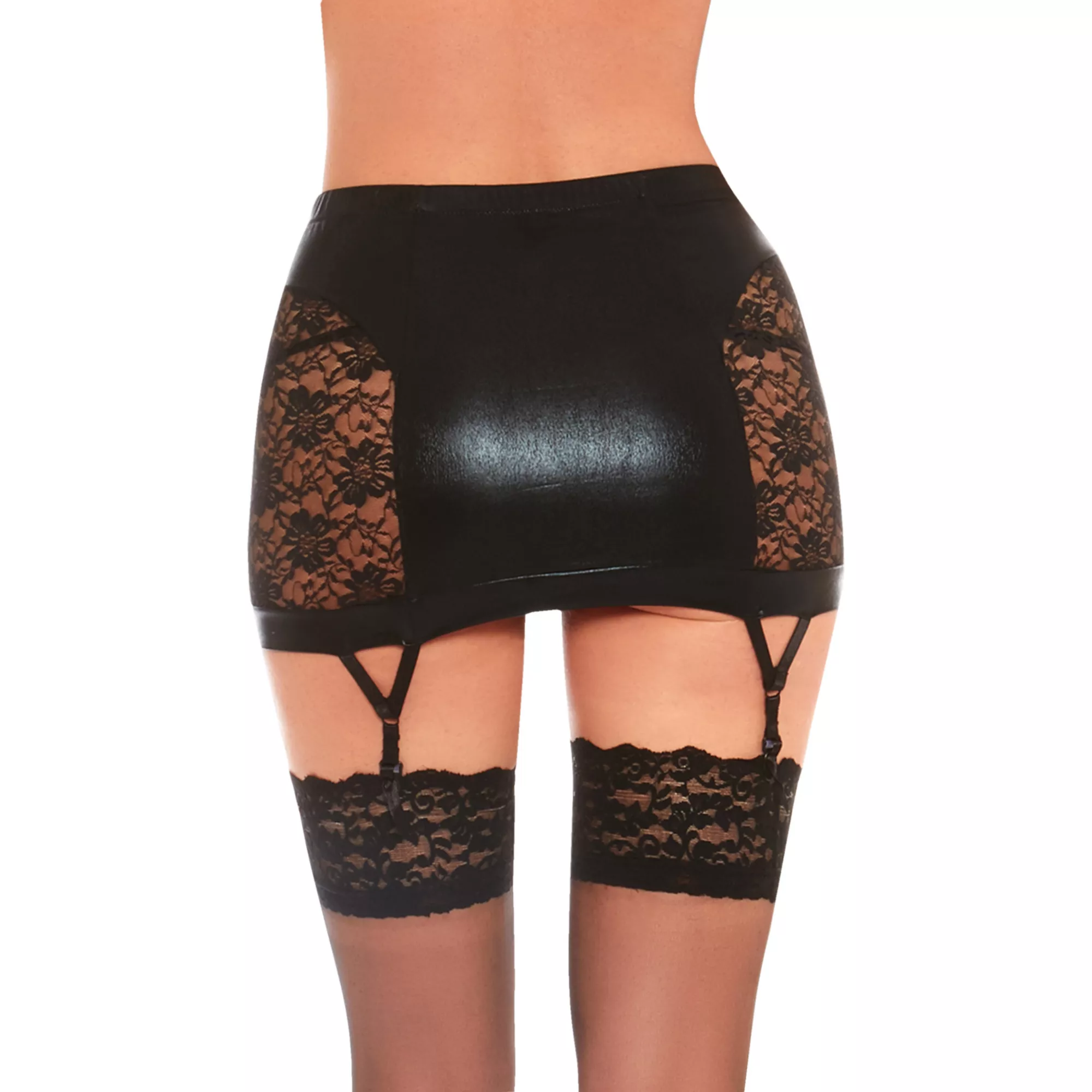 Lace Side Garter Skirt at Spencer's