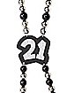 21st Birthday Beads Shot Glass Necklace