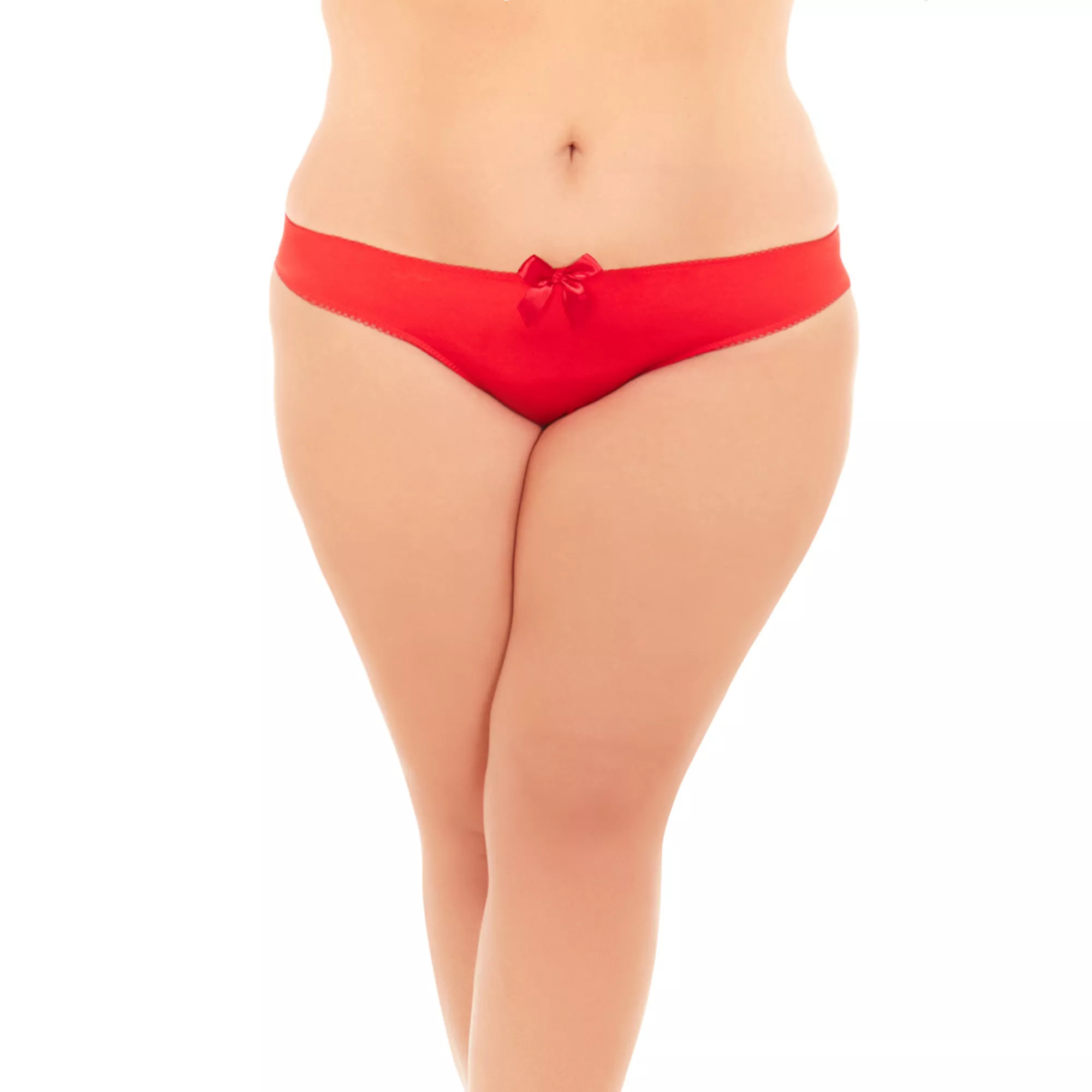 Plus Size Rhinestone Cutout Cheeky Panties at Spencer's