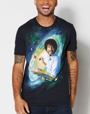 Galaxy Bob Ross T Shirt Spencer S