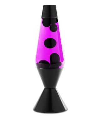 Purple and Black Lava Lamp - 16.3 Inch