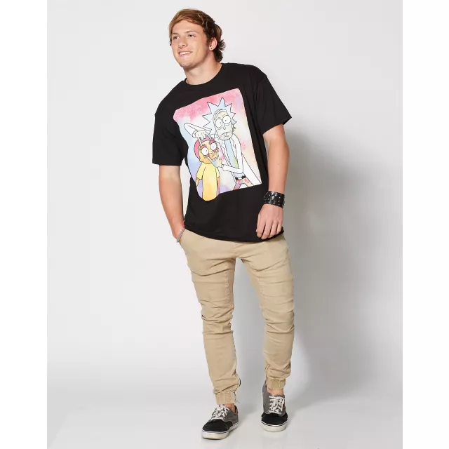Neon Rick and Morty T Shirt at Spencer's