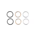 Multi-Pack Multi-Color Seamless Nose Rings 6 Pack - 20 Gauge at Spencer's
