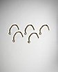 CZ Screw Nose Ring - 5 Pack