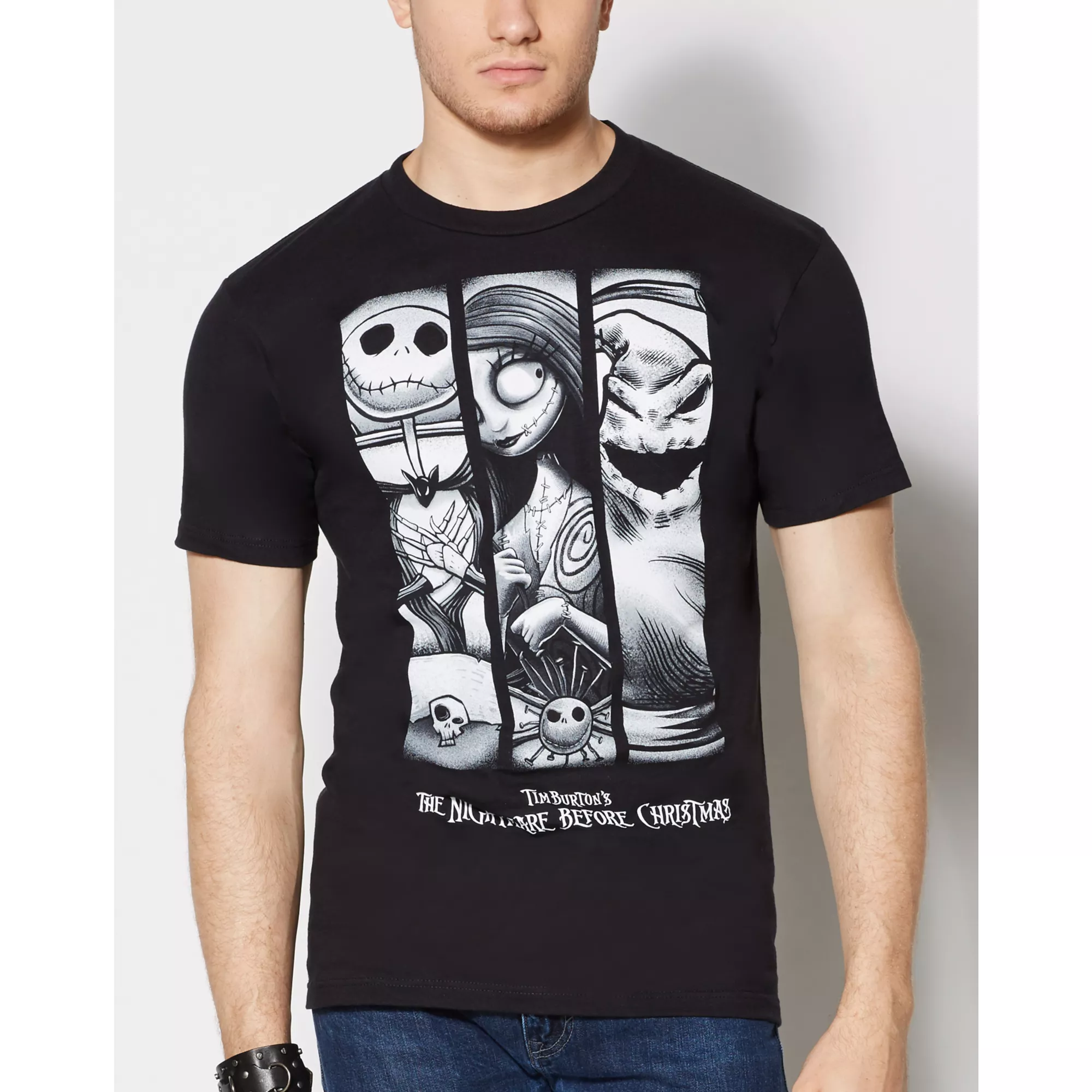 3 Panel Character The Nightmare Before Christmas T Shirt - Disney at Spencer's