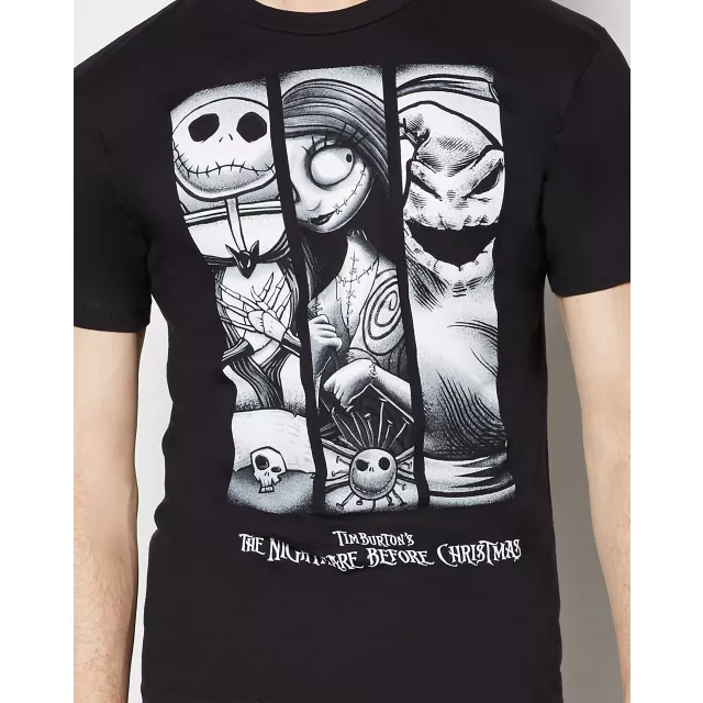 3 Panel Character The Nightmare Before Christmas T Shirt - Disney at Spencer's