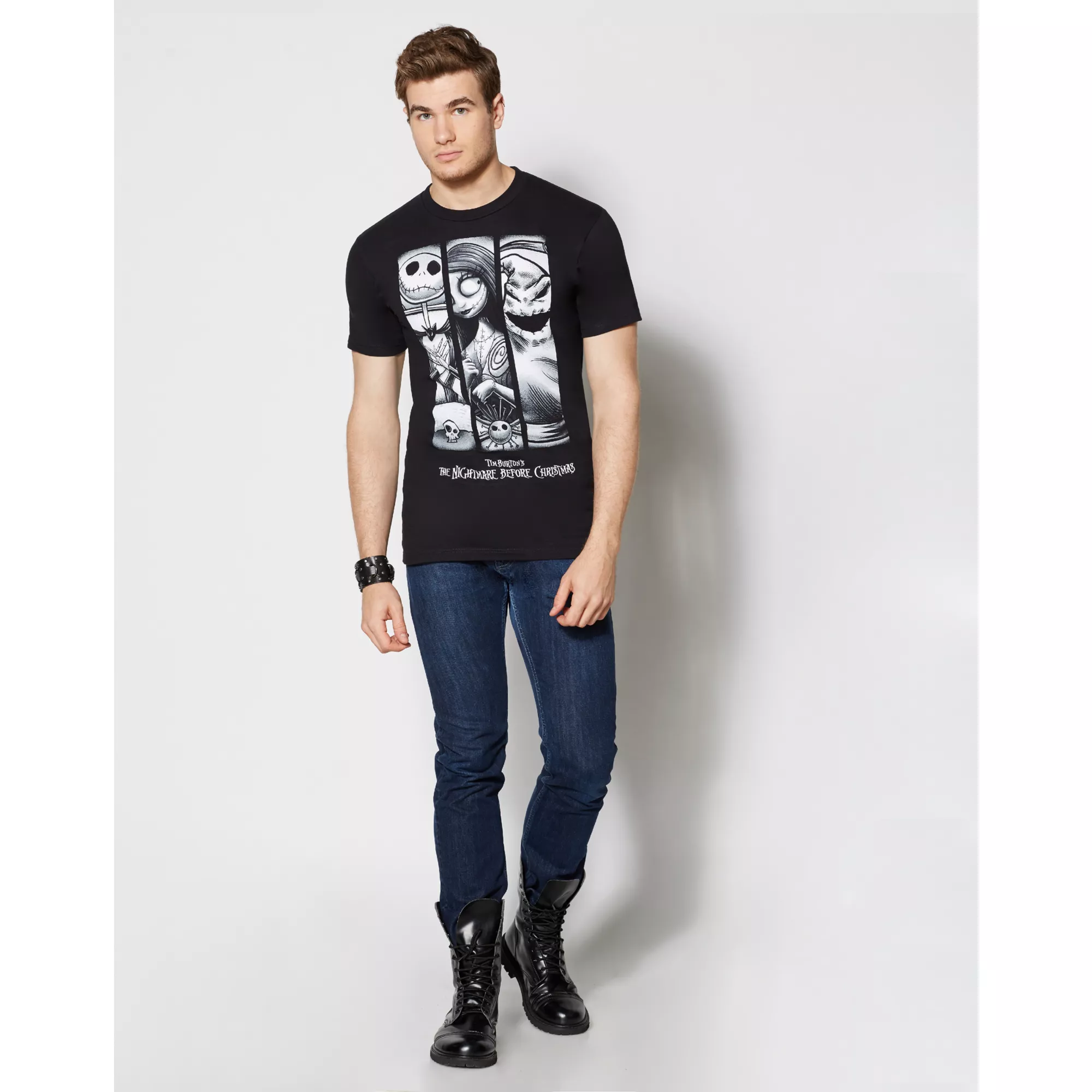 3 Panel Character The Nightmare Before Christmas T Shirt - Disney at Spencer's