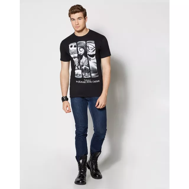 3 Panel Character The Nightmare Before Christmas T Shirt - Disney at Spencer's