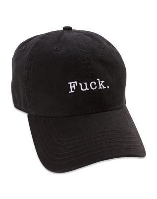 fuck blackwashed dad hat