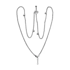 Heart Body Chain Belly Ring - 14 Gauge at Spencer's