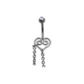 Heart Body Chain Belly Ring - 14 Gauge at Spencer's