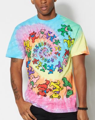 tie dye bear grateful dead t shirt tshirt t-shirt tee