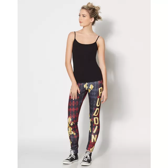 Puddin Harley Quinn Leggings at Spencer's