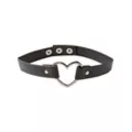 Faux Leather Heart Choker Necklace at Spencer's