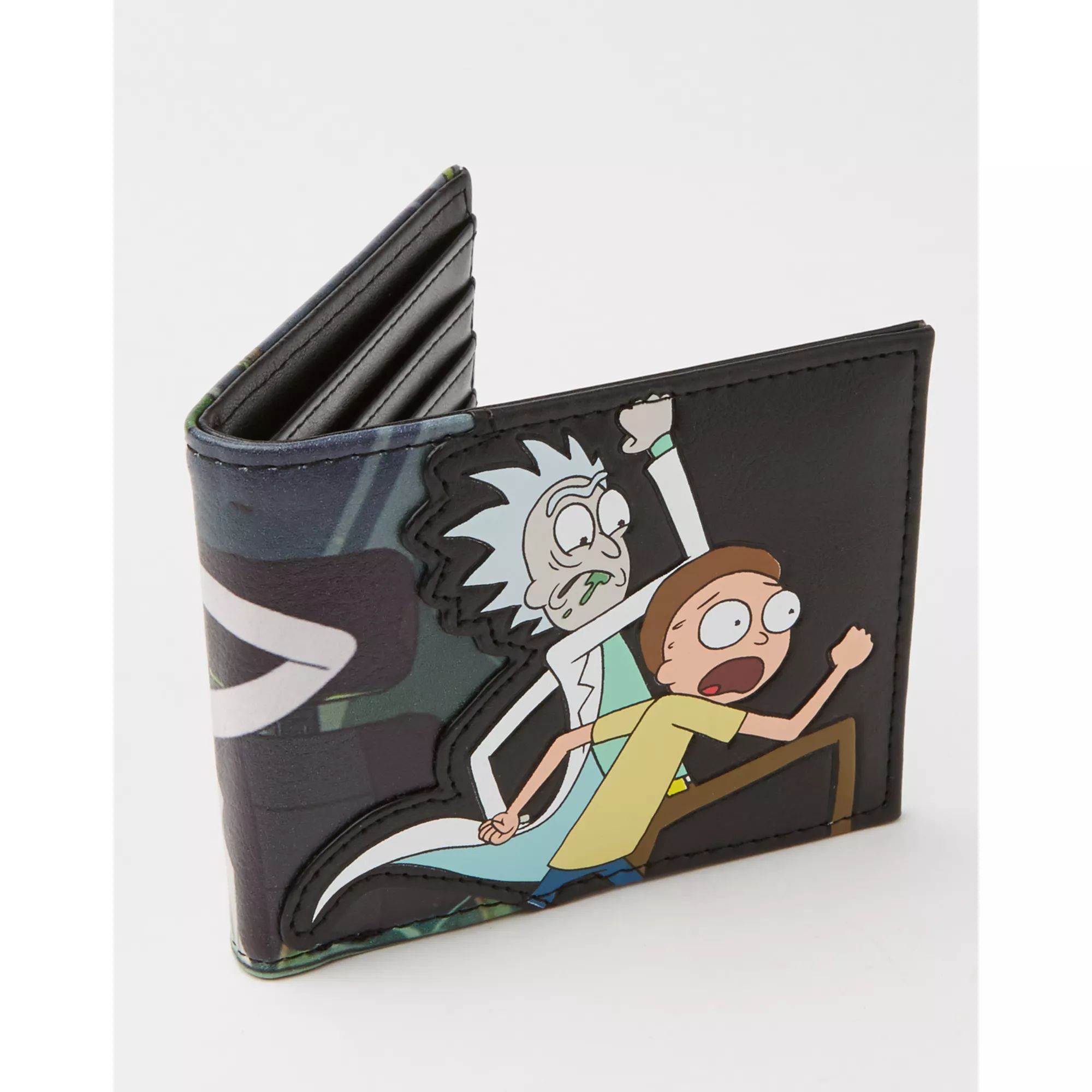 Rick and Morty Bifold Wallet at Spencer's