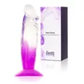 Two-Tone Suction-Cup Dildo 6.5 Inch Purple - Hott Love at Spencer's