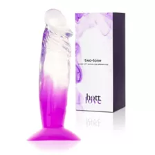 Two-Tone Suction-Cup Dildo 6.5 Inch Purple - Hott Love at Spencer's