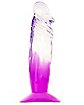 Two-Tone Suction-Cup Dildo 6.5 Inch Purple - Hott Love