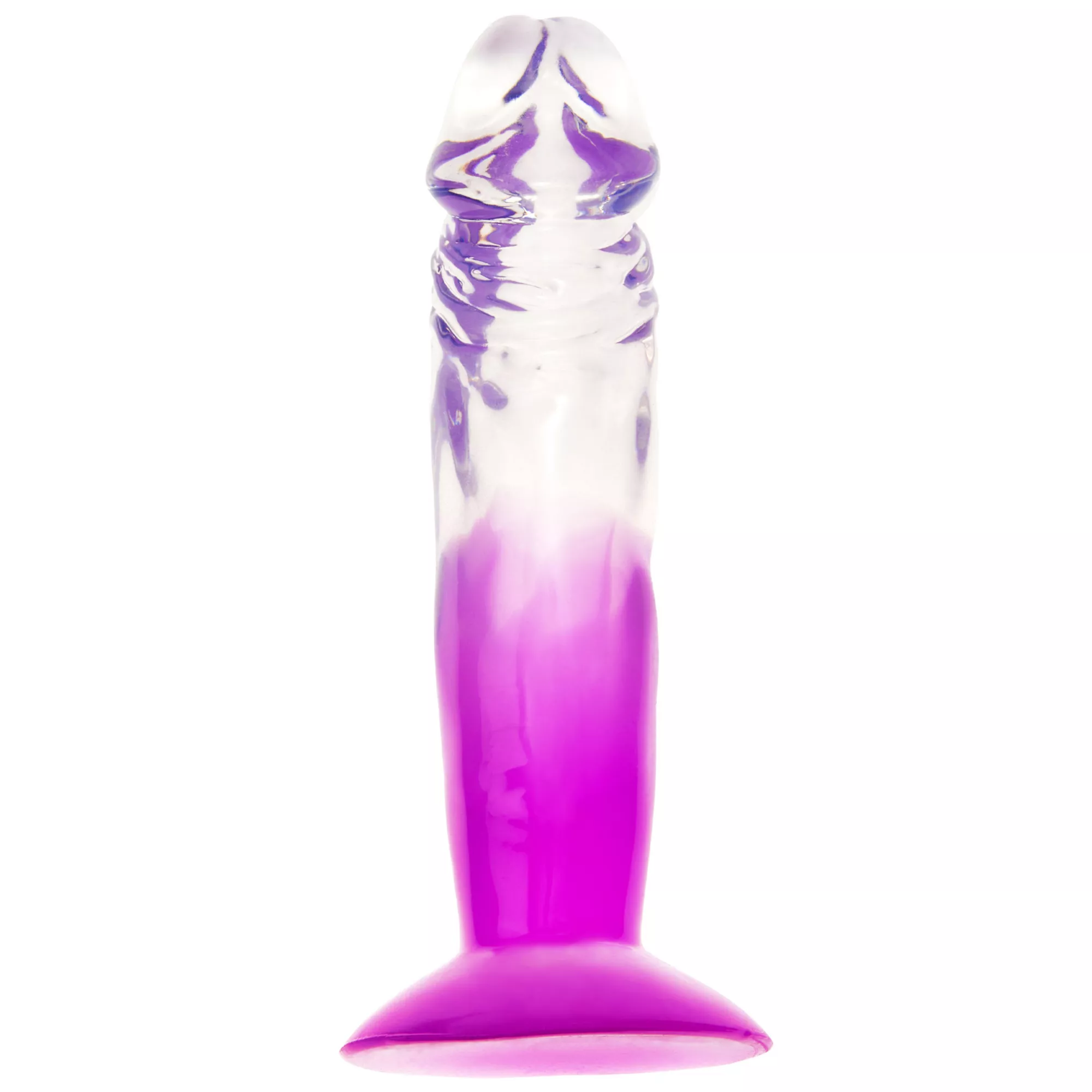 Two-Tone Suction-Cup Dildo 6.5 Inch Purple - Hott Love at Spencer's