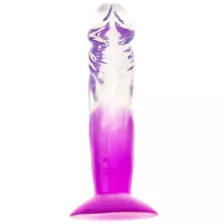 Two-Tone Suction-Cup Dildo 6.5 Inch Purple - Hott Love at Spencer's