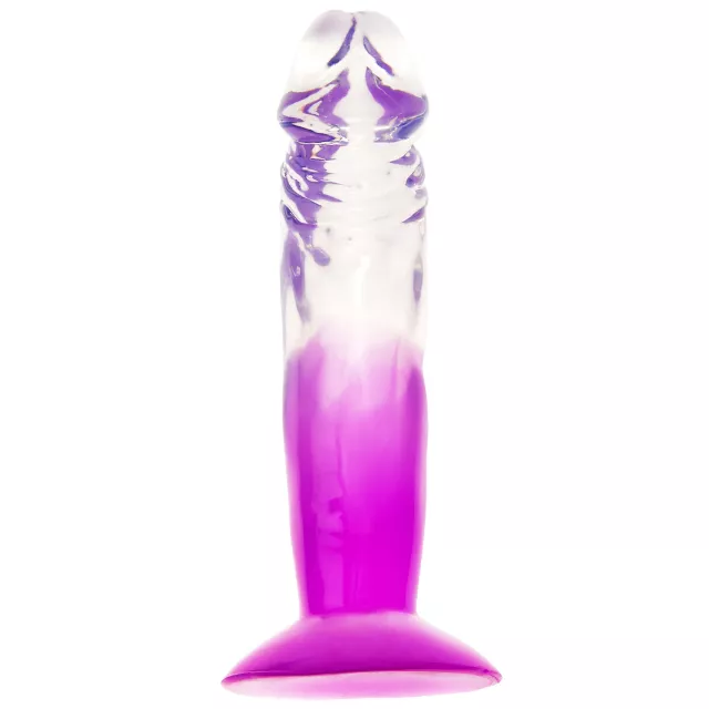 Two-Tone Suction-Cup Dildo 6.5 Inch Purple - Hott Love at Spencer's
